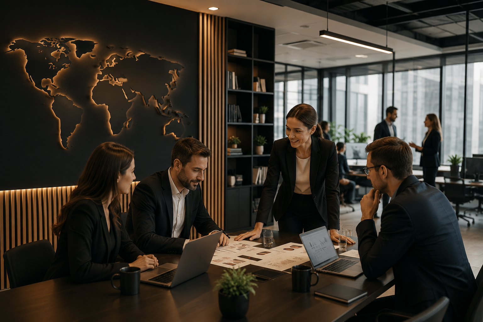Verbindungen zwischen Unternehmen und Geschäftspartnern